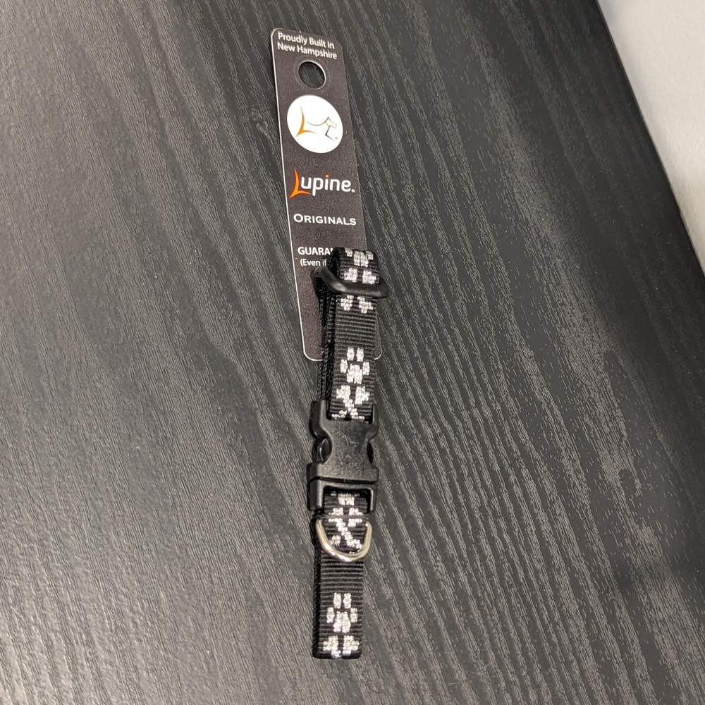 Black Dog Collar 6"-9"